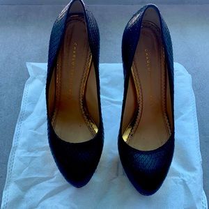 Charlotte Olympia Python heels